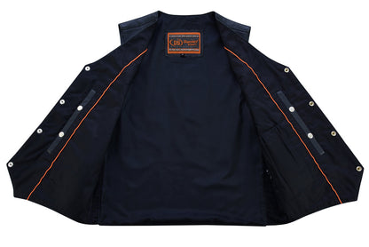 RC Men's Single Back Panel motorcycle vest