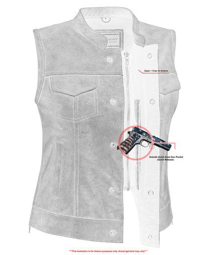 RC  Women's Premium Single Back Panel Concealment Vest - GRAY