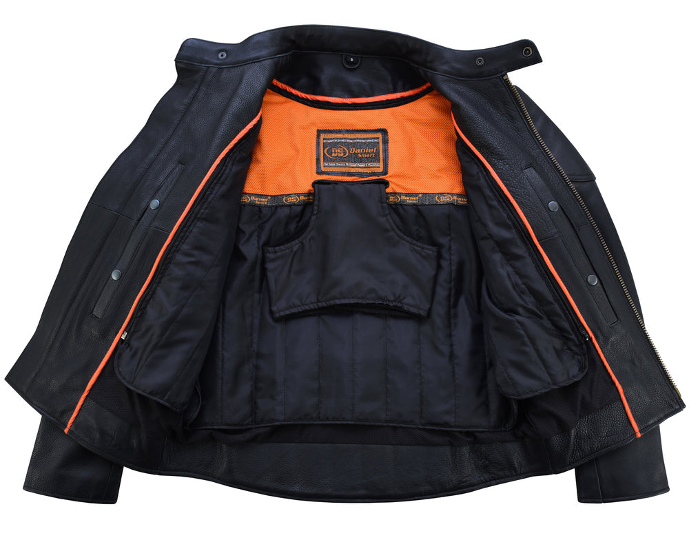 RC Men's Premium Vented Motorcycle Jacket – Side Laces