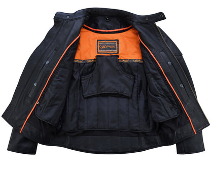 RC Men's Premium Vented Motorcycle Jacket – Side Laces