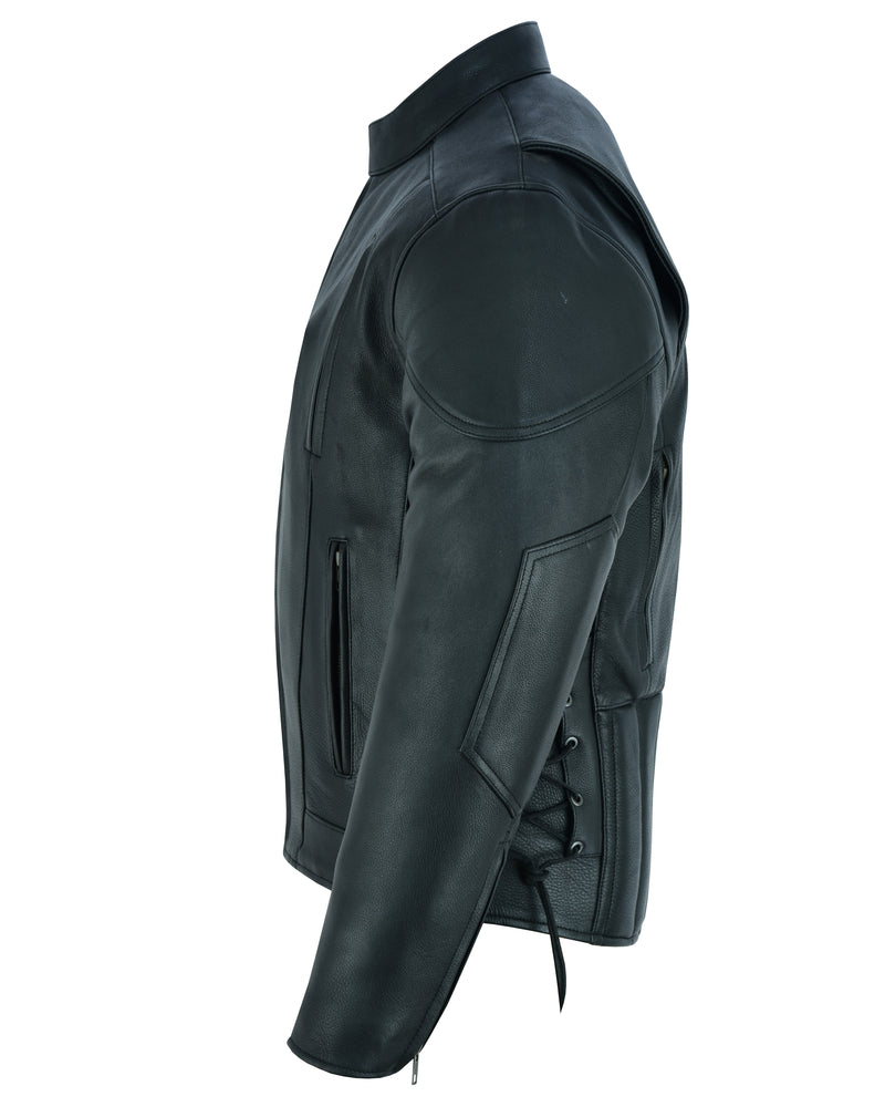 RC Men's Premium Vented Motorcycle Jacket – Side Laces