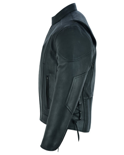 RC Men's Premium Vented Motorcycle Jacket – Side Laces