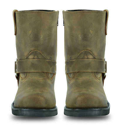 RC Men's Side Zipper Waterproof Boots- Brown