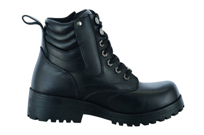 RC Women's Side Zipper Plain Toe Boots