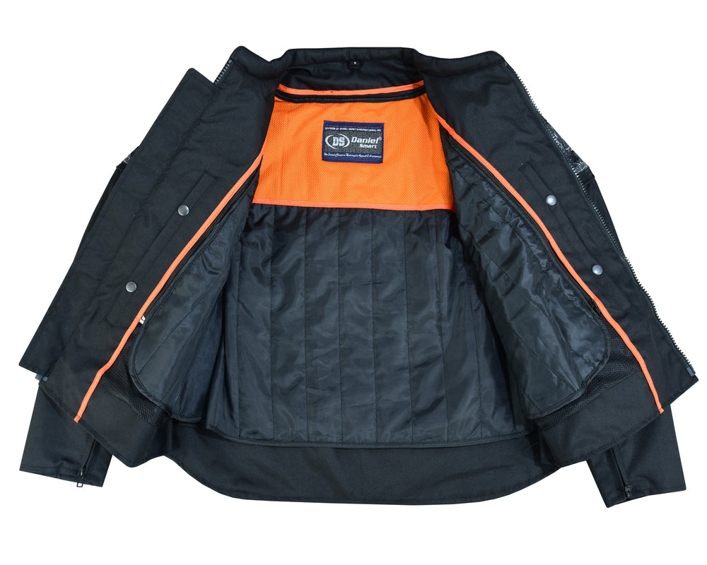 RC Men's Textile Scooter Style Jacket w/ Reflective Skulls