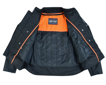 RC Men's Textile Scooter Style Jacket w/ Reflective Skulls