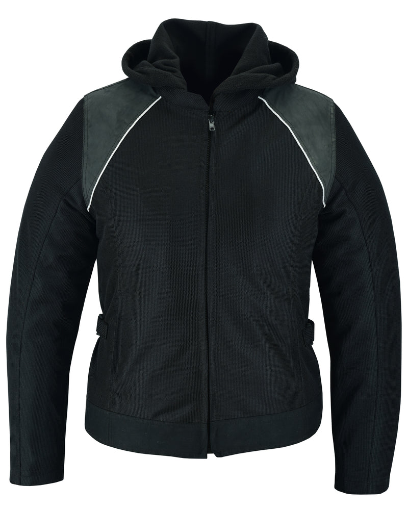 RC Women's Mesh 3-in-1 Riding Jacket (Black/Black Tone Reflective)