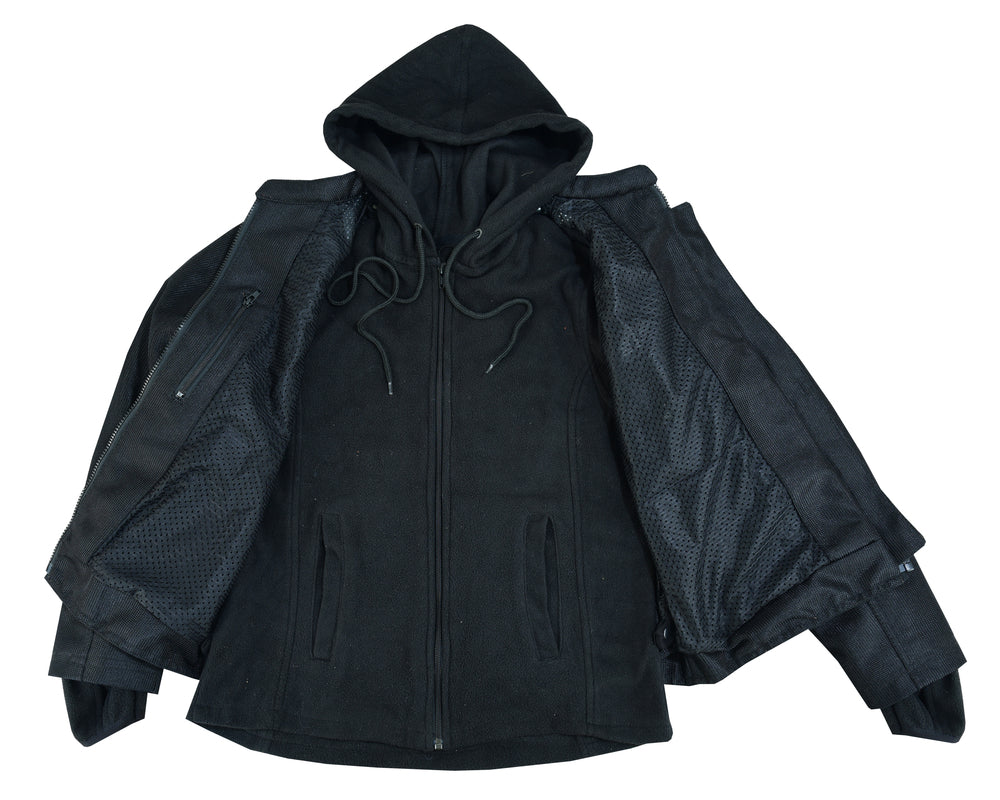 RC Women's Mesh 3-in-1 Riding Jacket (Black/Black Tone Reflective)