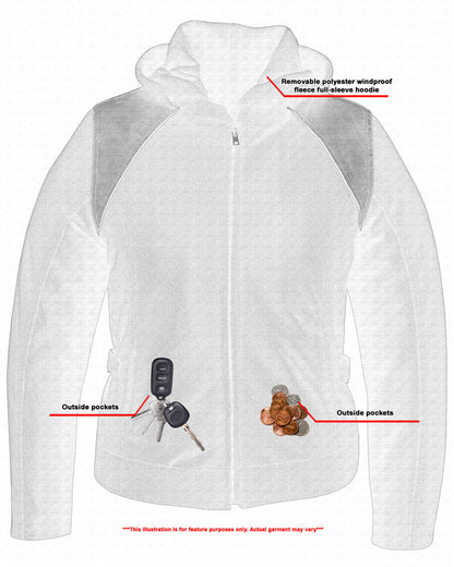 RC Women's Mesh 3-in-1 Riding Jacket (Black/Black Tone Reflective)
