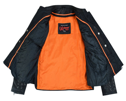 RC Women's Stylish Jacket with Grommet and Lacing Accents
